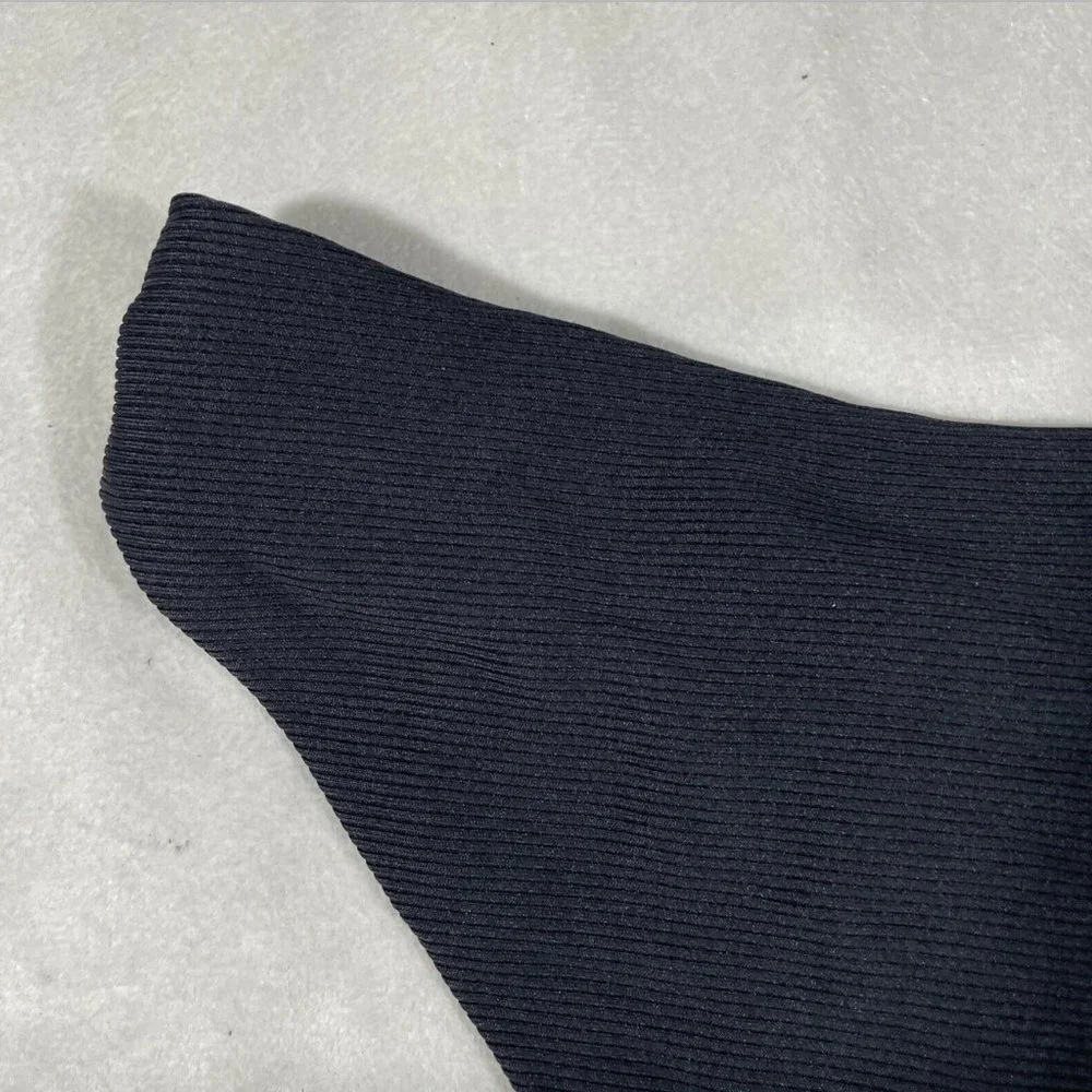 NEW $54 Becca Fine Line Ribbed Bikini Bottoms Black‎ [ SZ Small ]
